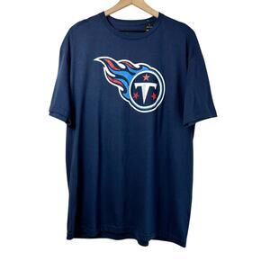 NFL MEN TENNESSE TITANS NAVY SHIRT SIZE XL BRAND NEW 100% COTTON